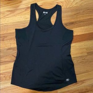 OGIO black racerback running tank